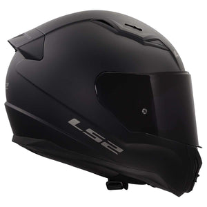 LS2 Centric Blackout Matte Black Full Face Motorcycle Helmet w/ Clear & Dark Smoke Shield