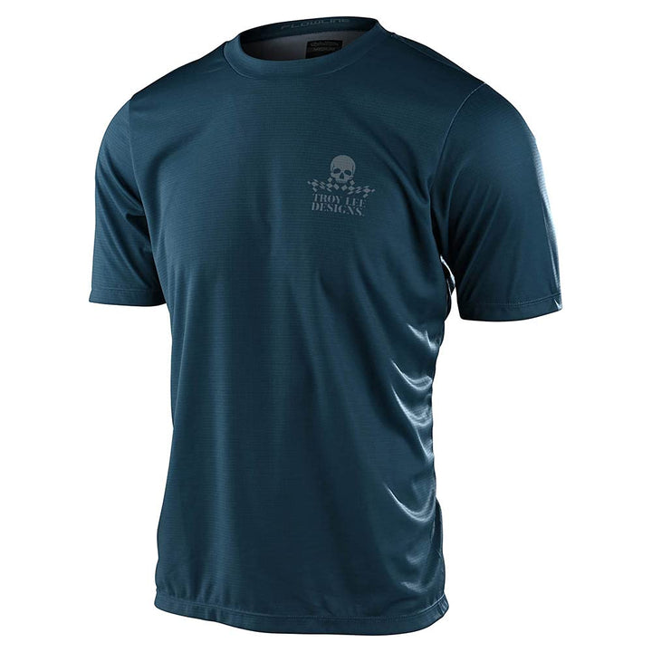 Troy Lee Designs Flowline Short-Sleeve Jersey - Men's Service Light Marine, S