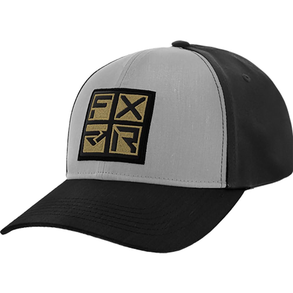 FXR Ride X Hat – Black and Grey snapback cap with embroidered logo