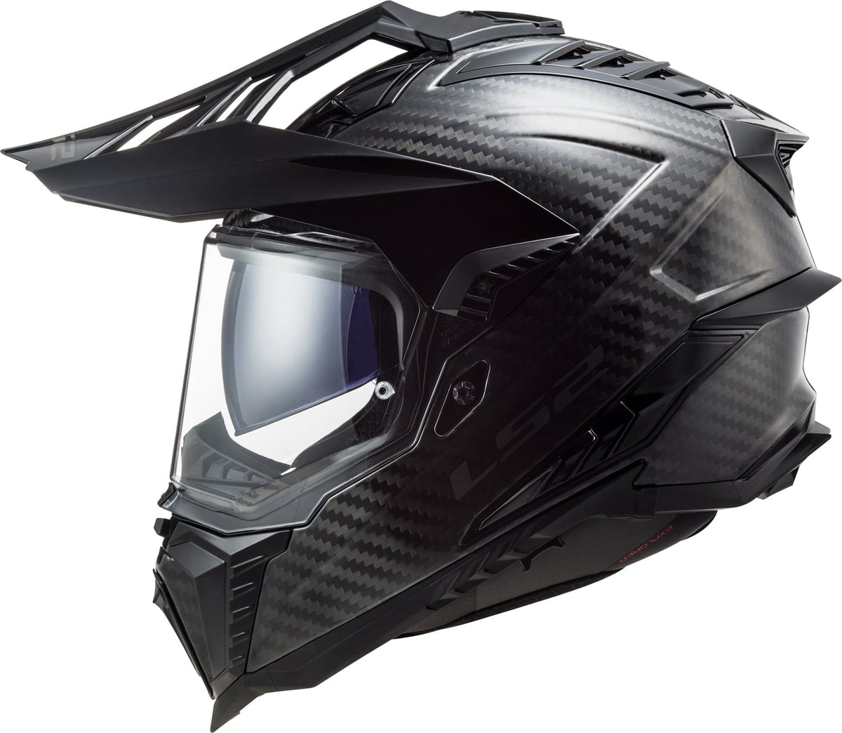 Helmet Explorer C Solid Adventure Motorcycle Helmet with SunShield - Matte Carbon Product View