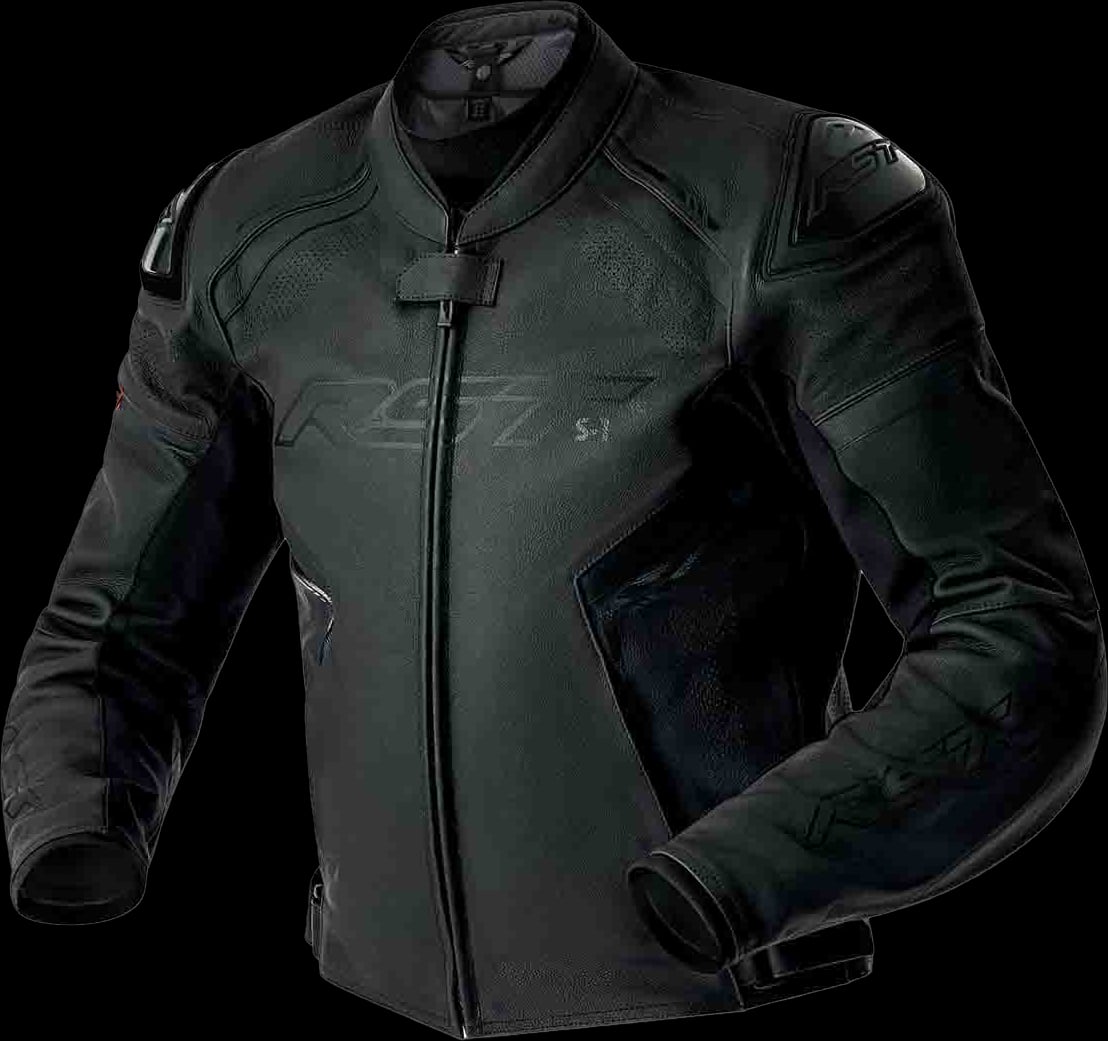 RST Jacket S1 D3O LEATHER LADIES JACKET BLACK/WHITE