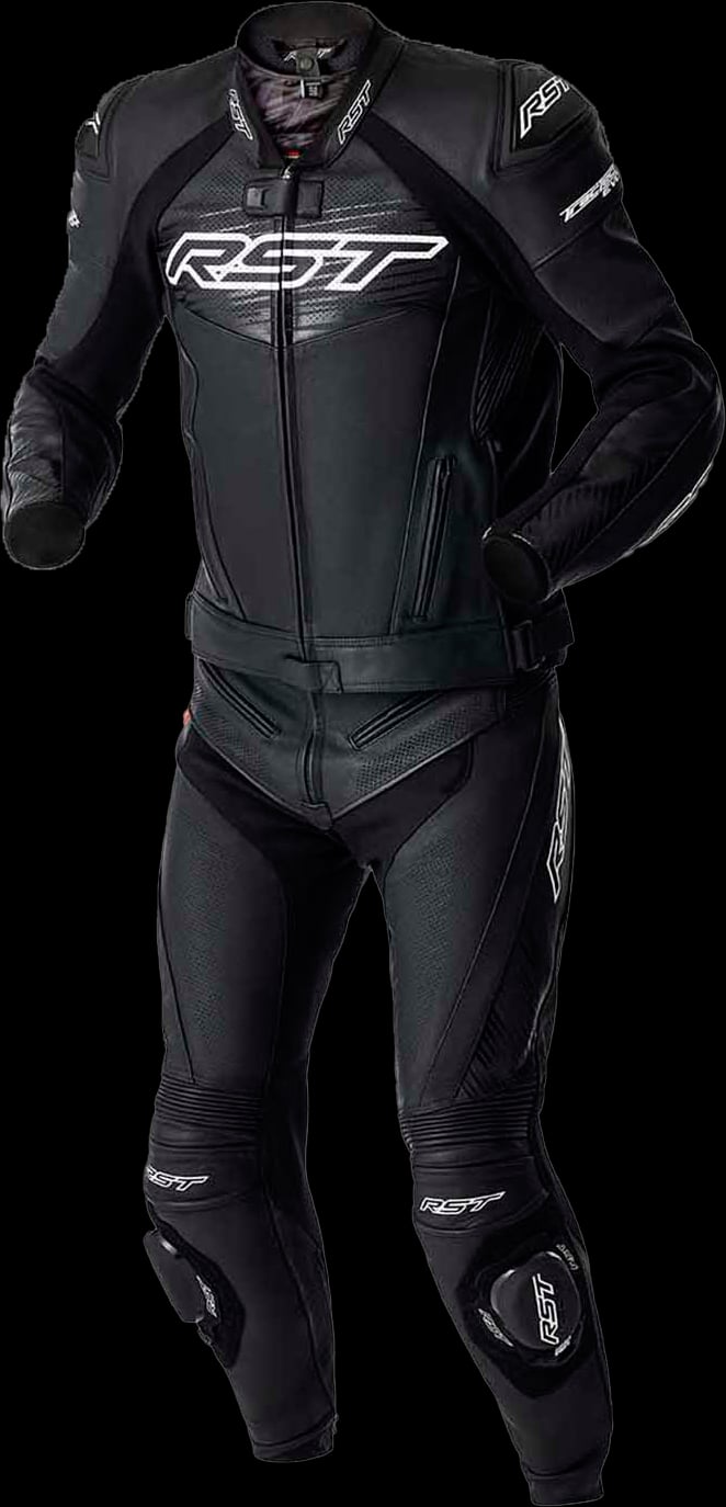 RST Jacket TRACTECH EVO 5 D3O JACKET BLK/WHI LEATHER