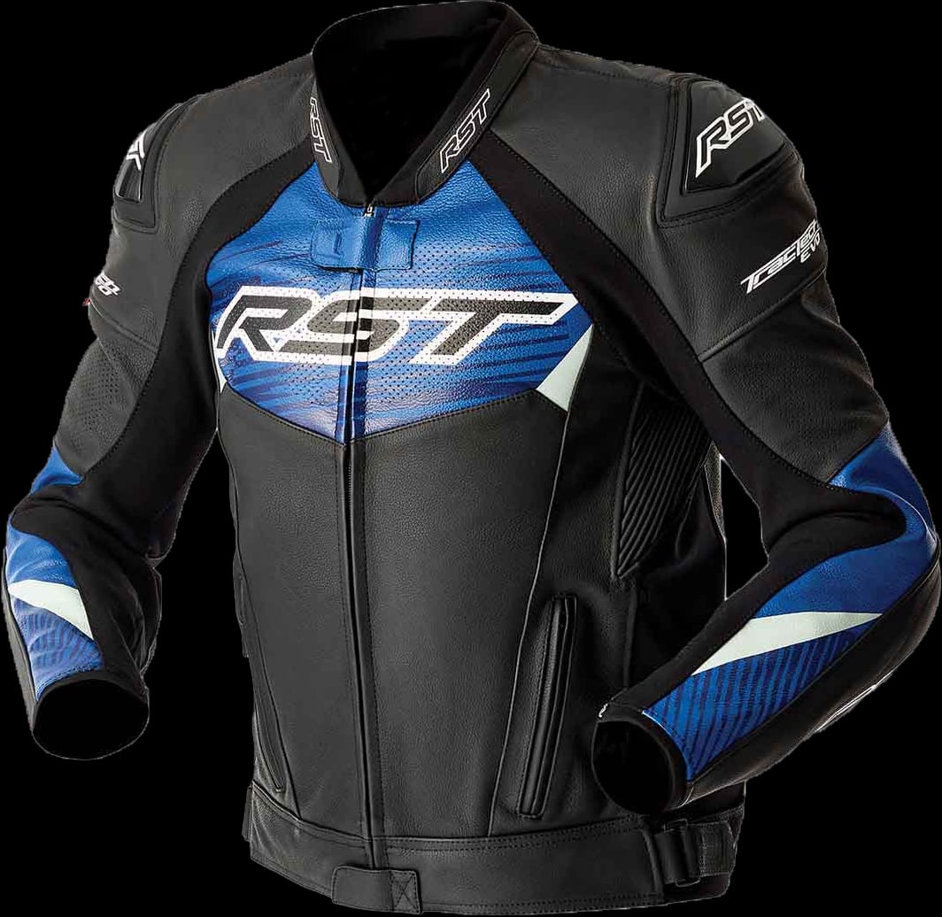 RST Jacket TRACTECH EVO 5 D3O JACKET BLK/BLUE LEATHER