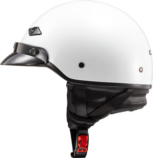 Tousley Rider Supply Helmet Bagger Solid Half Motorcycle Helmet - Gloss White