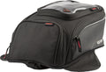 Fly Racing Small Tank Bag with 7.5-liter capacity and combination magnetic and strap mounting system.