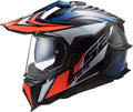Helmet Explorer C Focus Adventure Motorcycle Helmet with SunShield - Gloss Blue/White/Red Product View