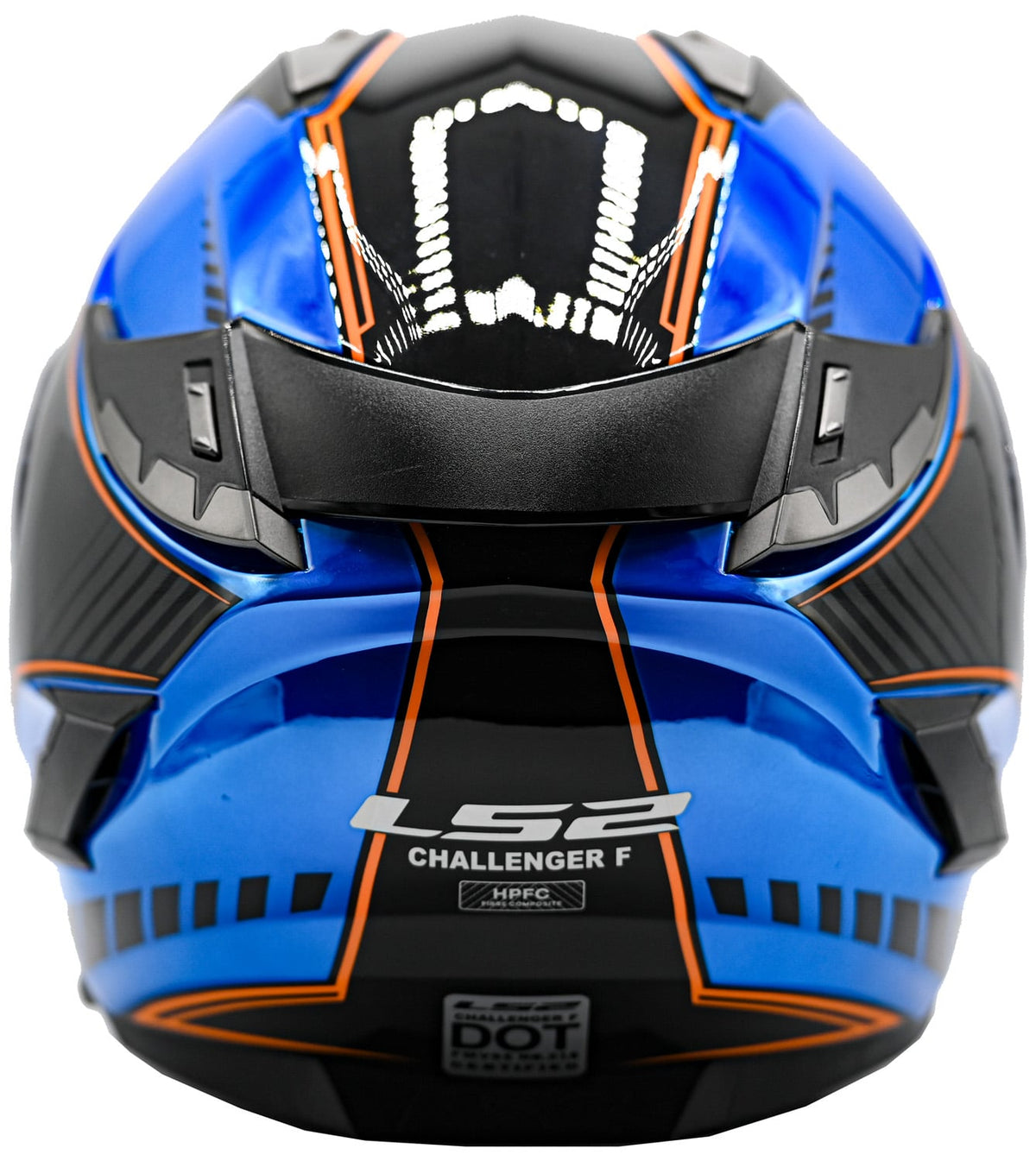 Challenger GT Boss Full Face Motorcycle Helmet with SunShield - Gloss Blue Product View