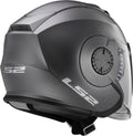 Verso Solid Open Face Helmet with SunShield - Matte Titanium Gray Product View