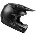 FLY Racing Kinetic Solid Youth Large helmet featuring True Functional Ventilation and washable comfort liner.