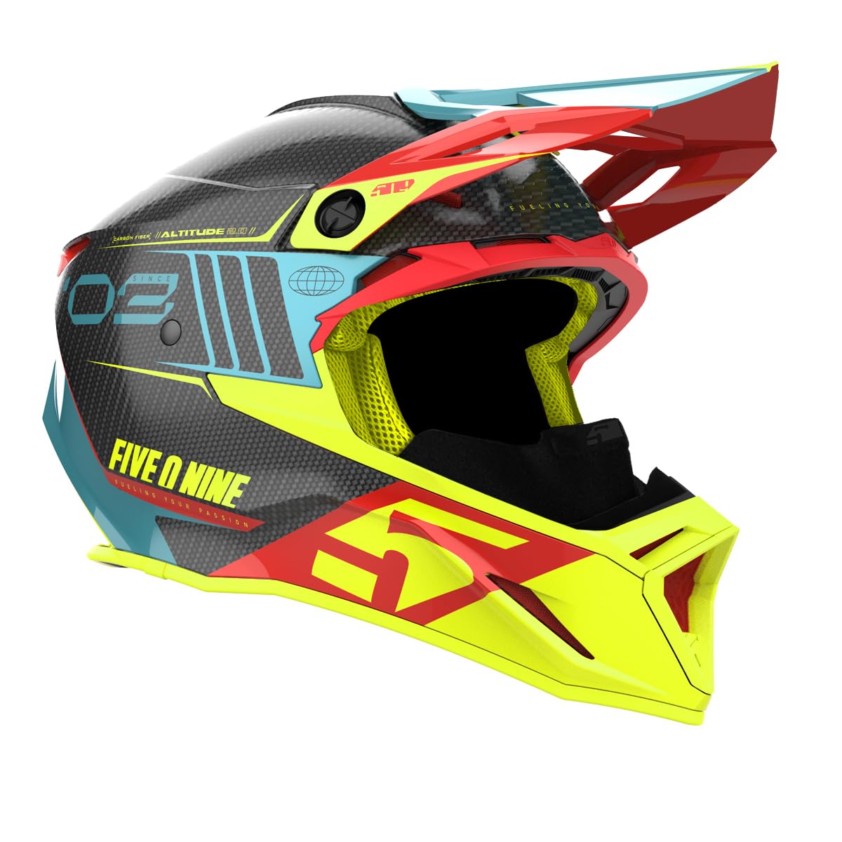 509 Altitude 2.0 Carbon Fiber Snowmobile Helmet – Gloss Ultrabeast