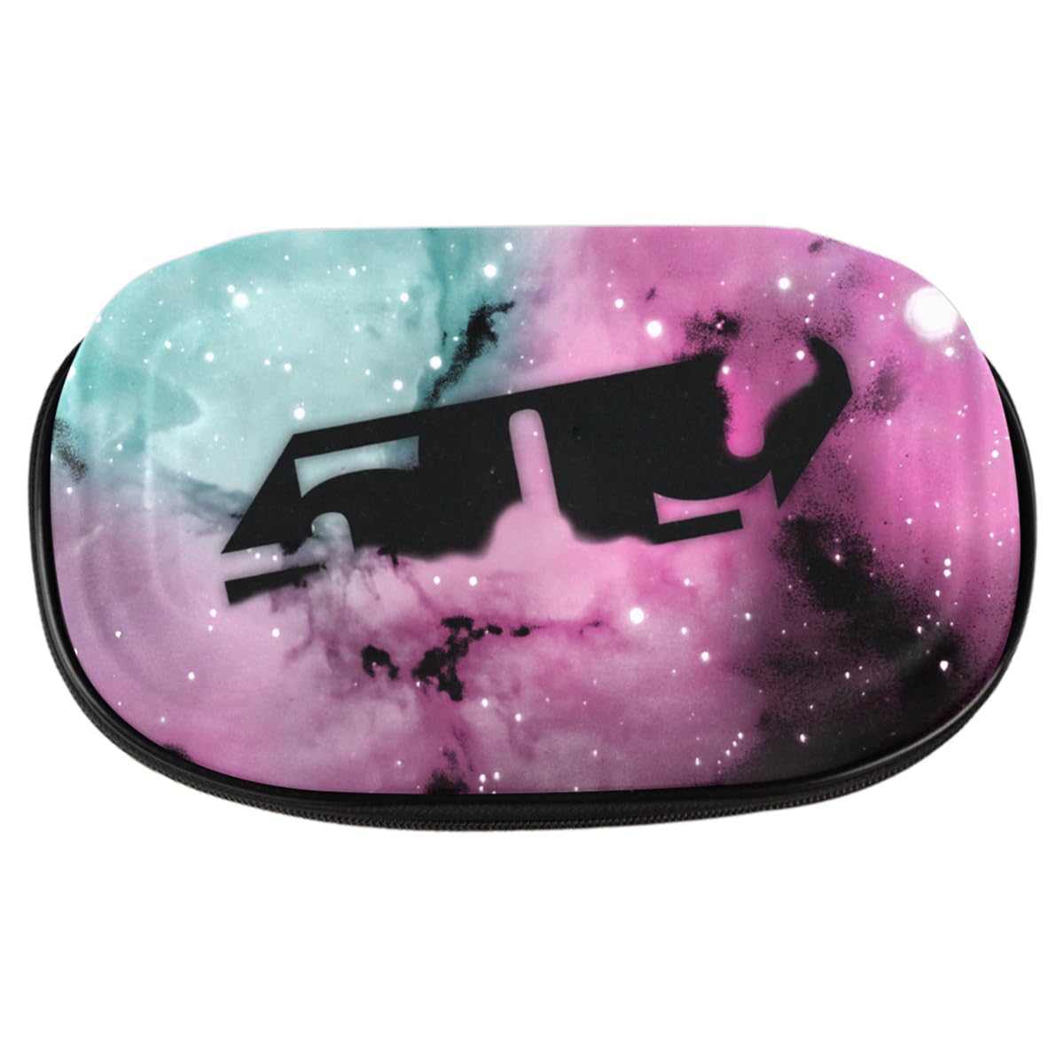 Galaxy-colored snowmobile goggles with triple-layer contoured face foam.