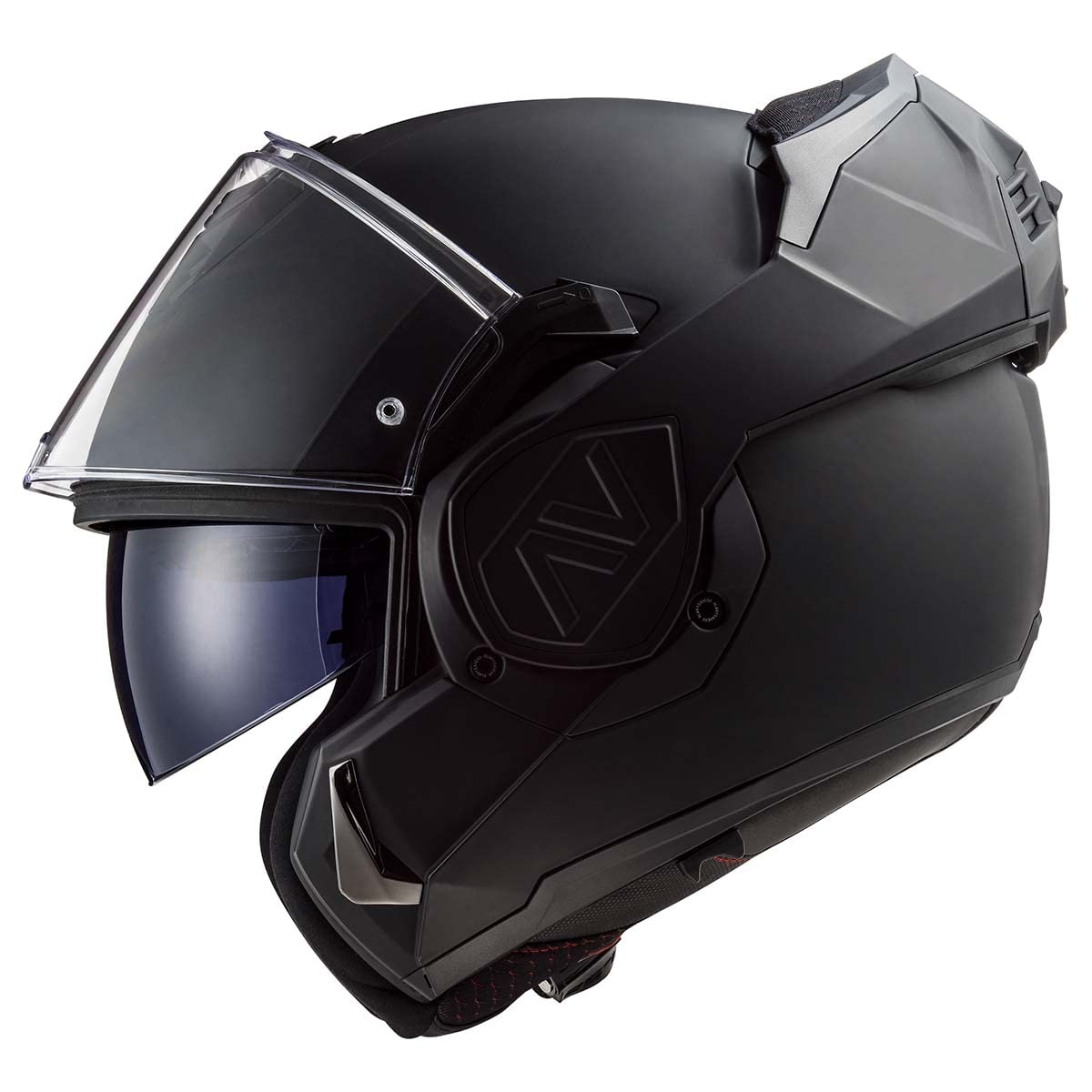 Street motorcycle helmet featuring Pinlock-ready optically correct face shield.