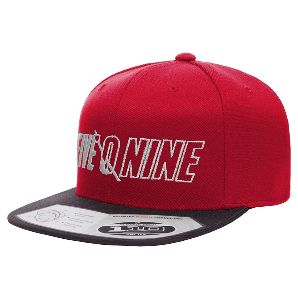 509 Flat Brim CVT Snapback Hat in Racing Red