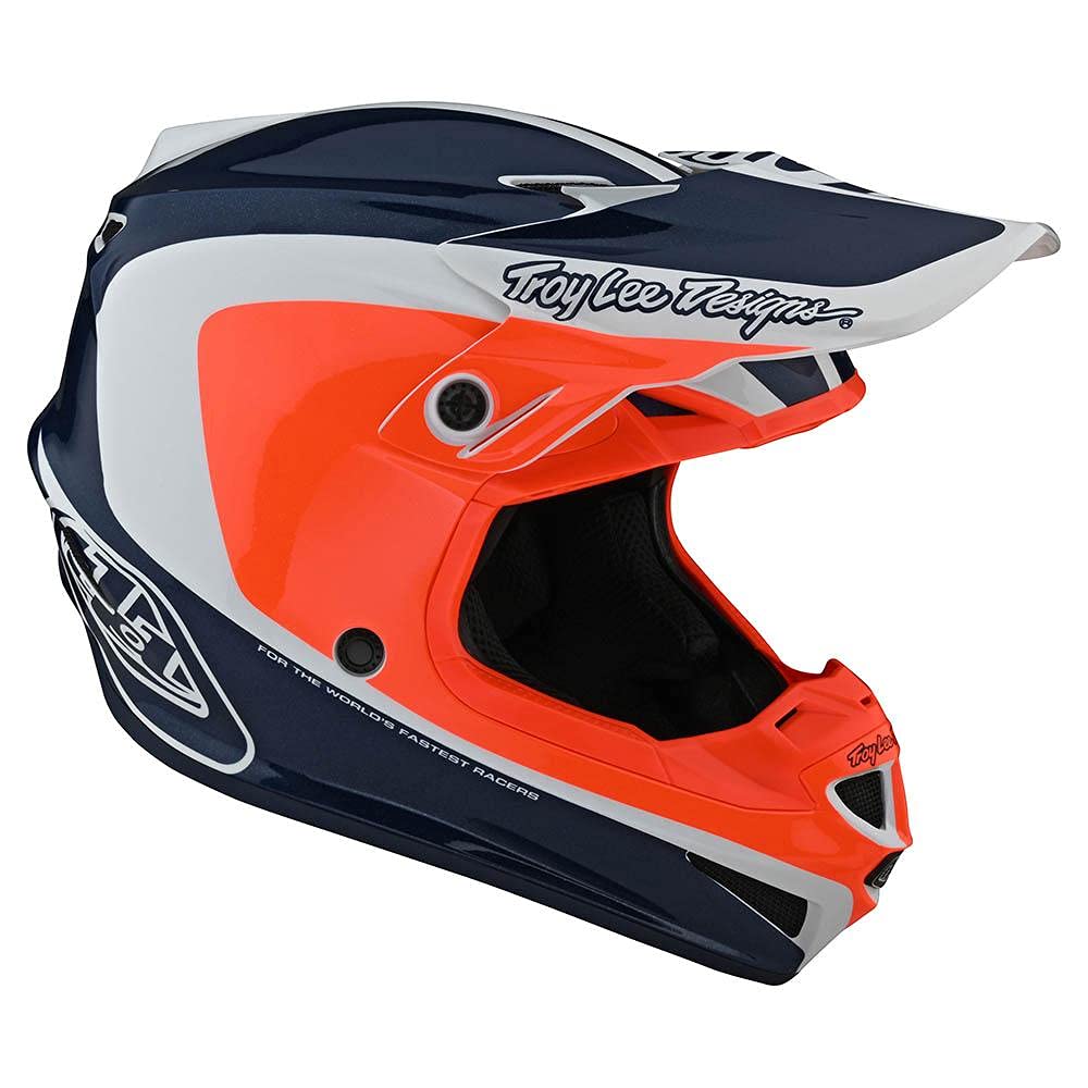 Troy Lee Designs full-face motocross helmet with ventilation and MIPS technology