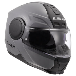 LS2 Horizon II Modular Motorcycle Helmet with SunShield – Gloss Nardo Gray