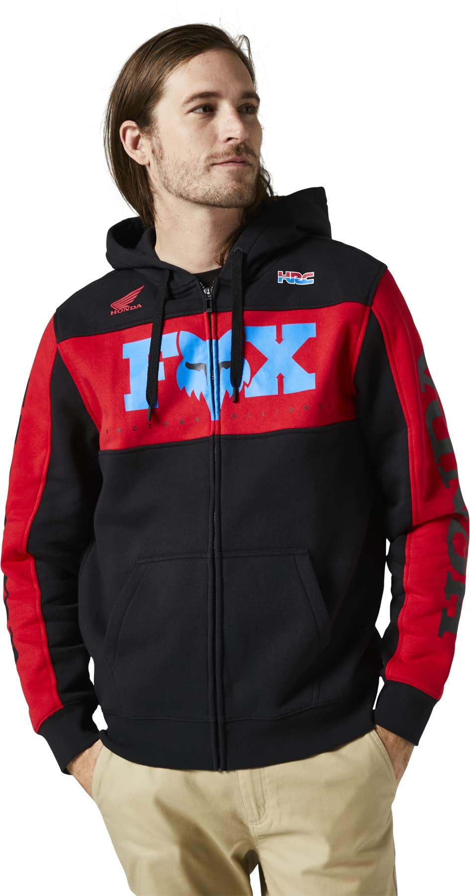 Fox Racing Men&#39;s Honda Zip Fleece-2