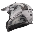 LS2 Gate youth motocross helmet matte carbine gray black