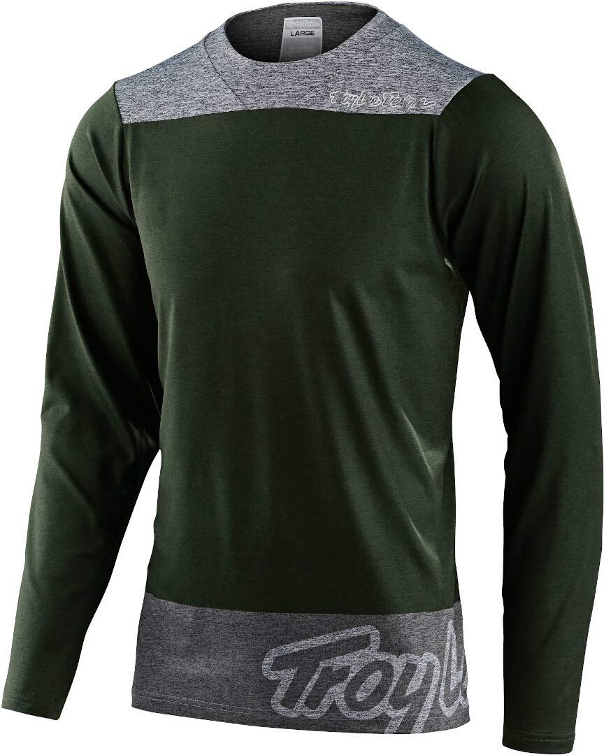 Troy Lee Designs Skyline LS Chill MTB Jersey in London Olive Gray