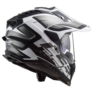 LS2 Helmets Explorer XT Adventure Helmet – Alter Black White