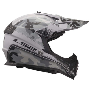LS2 Gate Youth Full Face MX Motorcycle Helmet Matte Carbine Tonal Gray / Black