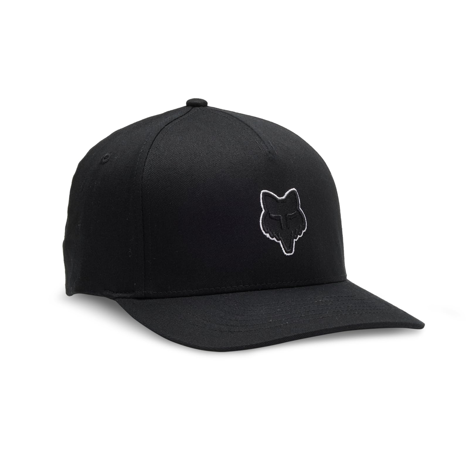 Black Fox Racing Men’s Fox Head Flexfit Hat with iconic Fox logo.