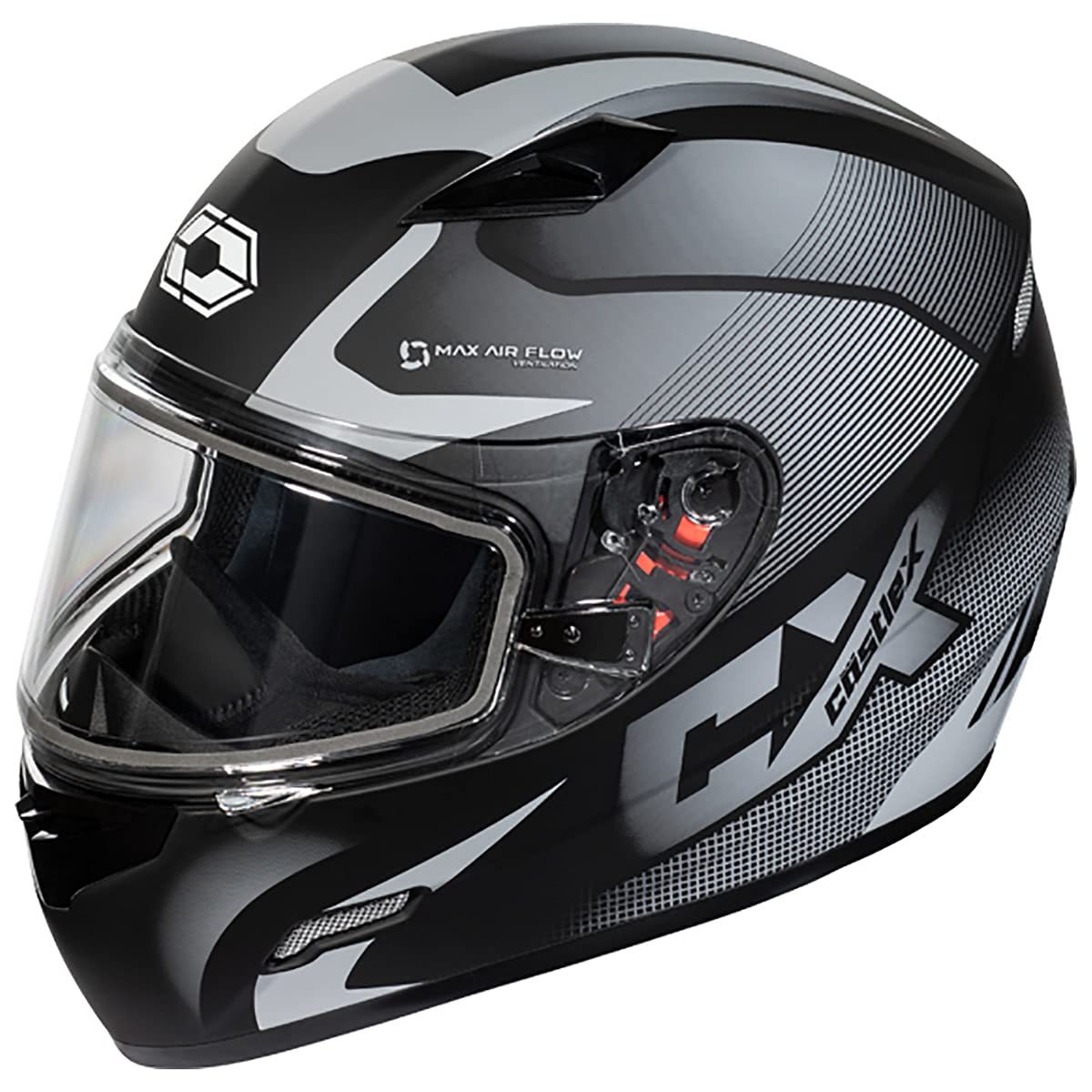 **OPEN BOX** Castle X Mugello Squad Snowmobile Helmet, Gray-Medium