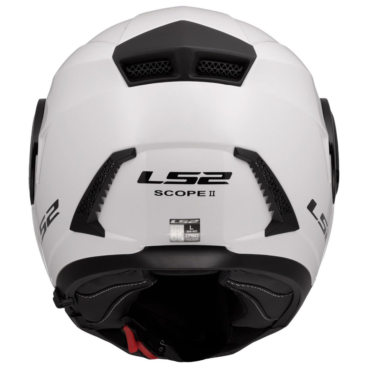 LS2 Horizon II Modular Motorcycle Helmet with SunShield – Gloss White