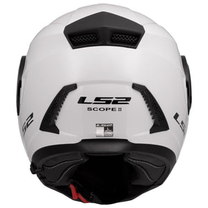 LS2 Horizon II Modular Motorcycle Helmet with SunShield – Gloss White