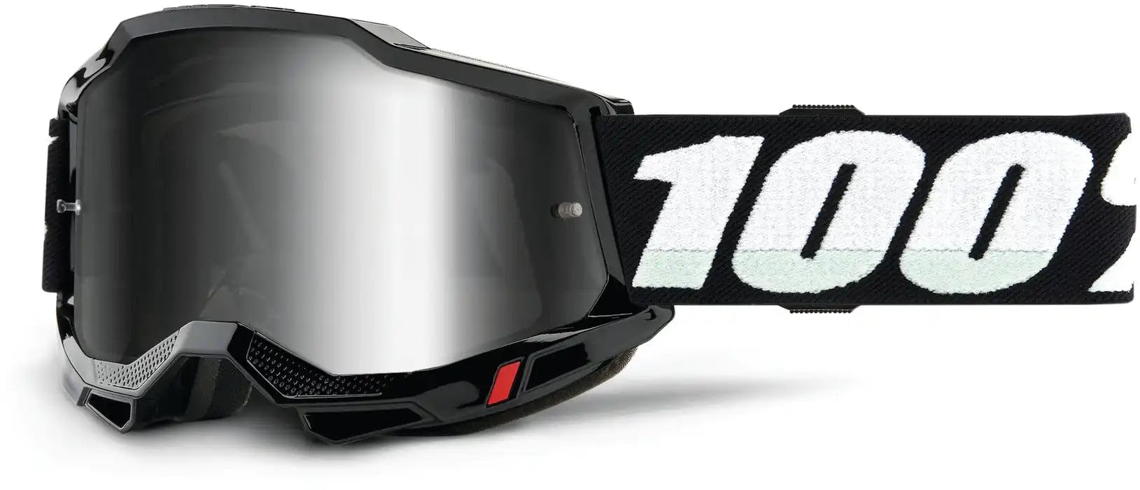 100% Accuri 2 Goggles – Flea Frame with Silver Mirror Lens for Motocross