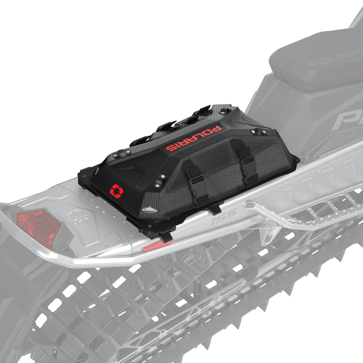 Polaris Snowmobile Lock & Ride Flex Burandt Bag, Large, Red – 2889900, Fits RMK, INDY, Voyageur Models