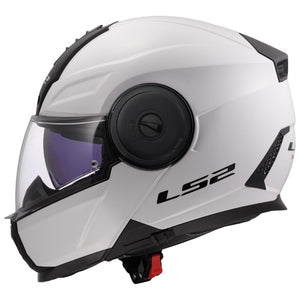 LS2 Horizon II Modular Motorcycle Helmet with SunShield – Gloss White