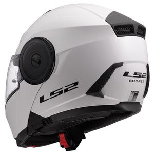 LS2 Horizon II Modular Motorcycle Helmet with SunShield – Gloss White