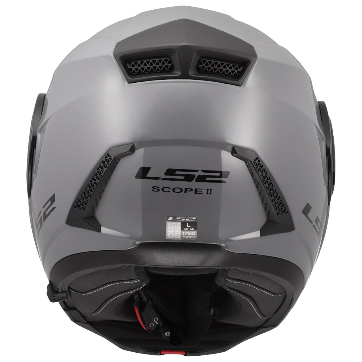 LS2 Horizon II gloss Nardo gray flip up motorcycle helmet touring design