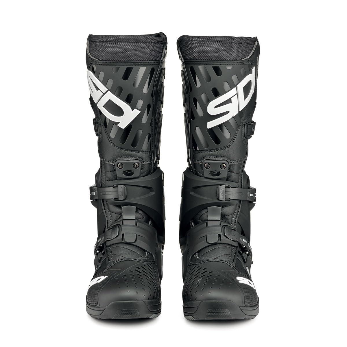 SIDI Crossair motocross boots in black featuring Vibram sole and hinge system
