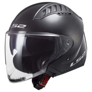 LS2 Copter Open Face Motorcycle Helmet Gloss Black
