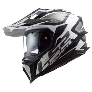 LS2 Helmets Explorer XT Adventure Helmet – Alter Black White