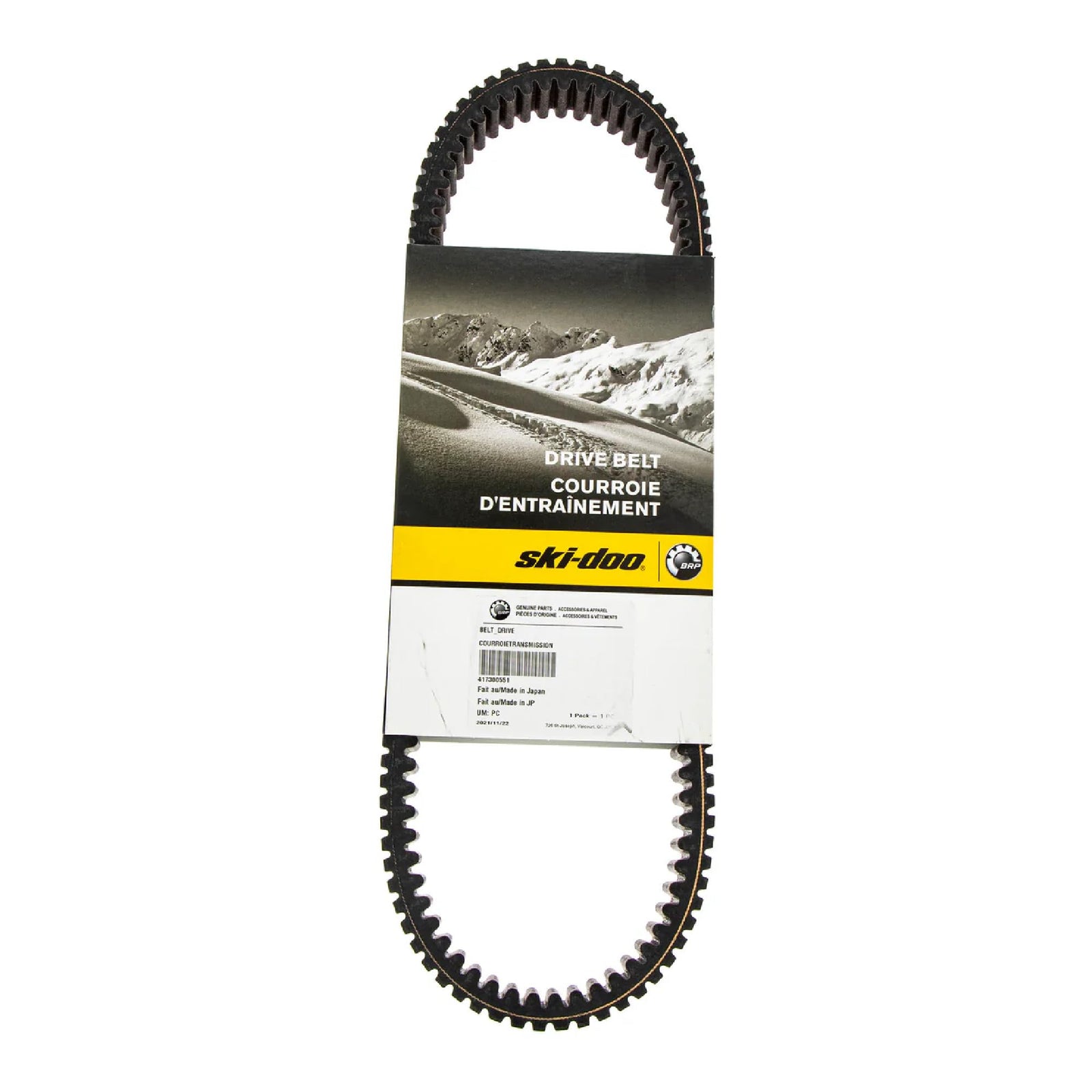 Ski-Doo OEM performance drive belt 417300551 black