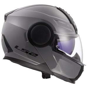 LS2 Horizon II Modular Motorcycle Helmet with SunShield – Gloss Nardo Gray