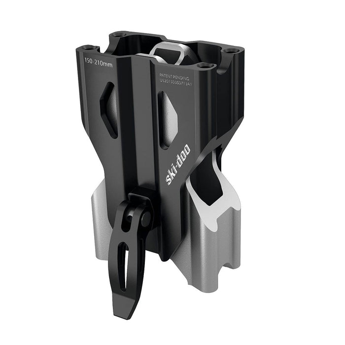 Ski-Doo Summit X/SP E-TEC adjustable handlebar riser in black and aluminum