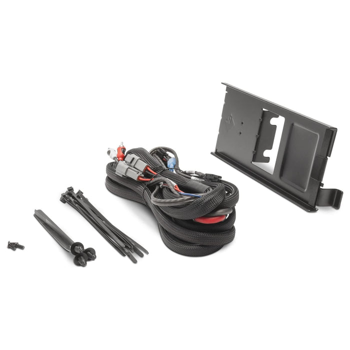 Rockford Fosgate RFRNGR-K8 amp bracket installed in a Polaris RANGER.