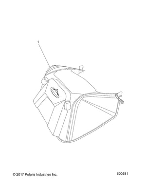 Polaris 2881056 Burandt Adventure Underseat Bag — Snowmobile Storage