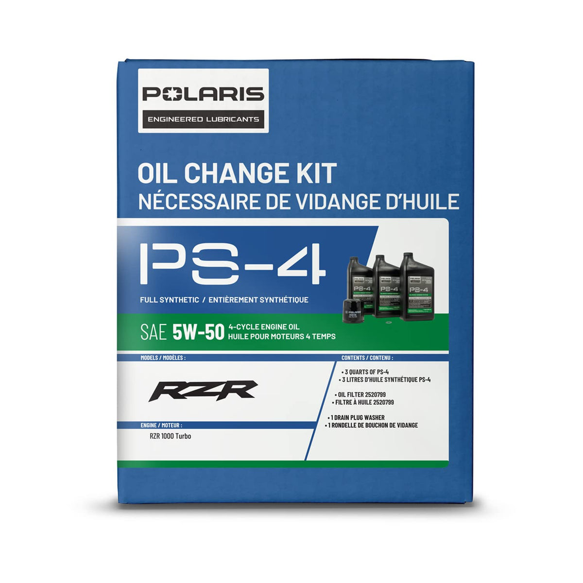 Polaris OEM PS-4 oil and filter kit for Turbo models