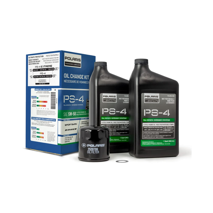 Polaris OEM PS-4 oil change kit 2877473 for Ranger, Sportsman, Scrambler, and ACE 500