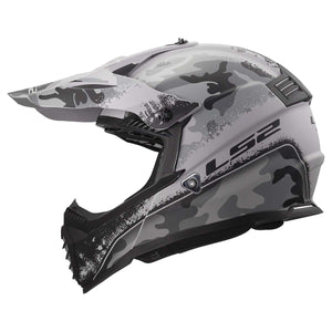 LS2 Gate Youth Full Face MX Motorcycle Helmet Matte Carbine Tonal Gray / Black
