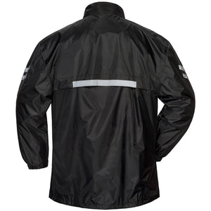 Tourmaster Shield Two-Piece Motorcycle Rainsuit – Waterproof Riding Gear Black