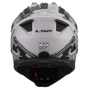 LS2 Gate II Matte Carbine Tonal Gray/Black Motocross Helmet – Full Face MX Dirt Bike Off-Road Helmet