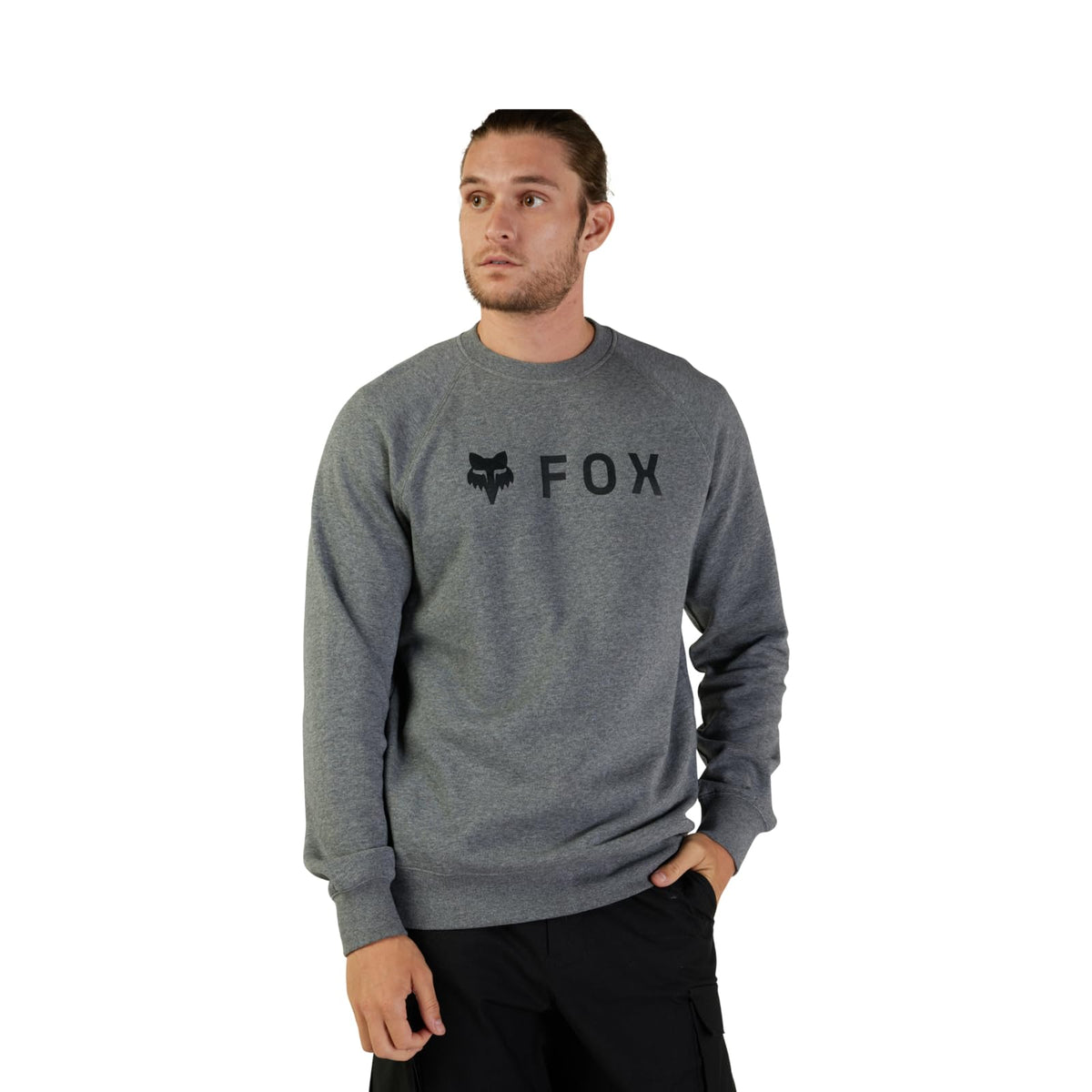 Fox Racing ABSOLUTE FLEECE CREW, HEATHER GRAPHITE