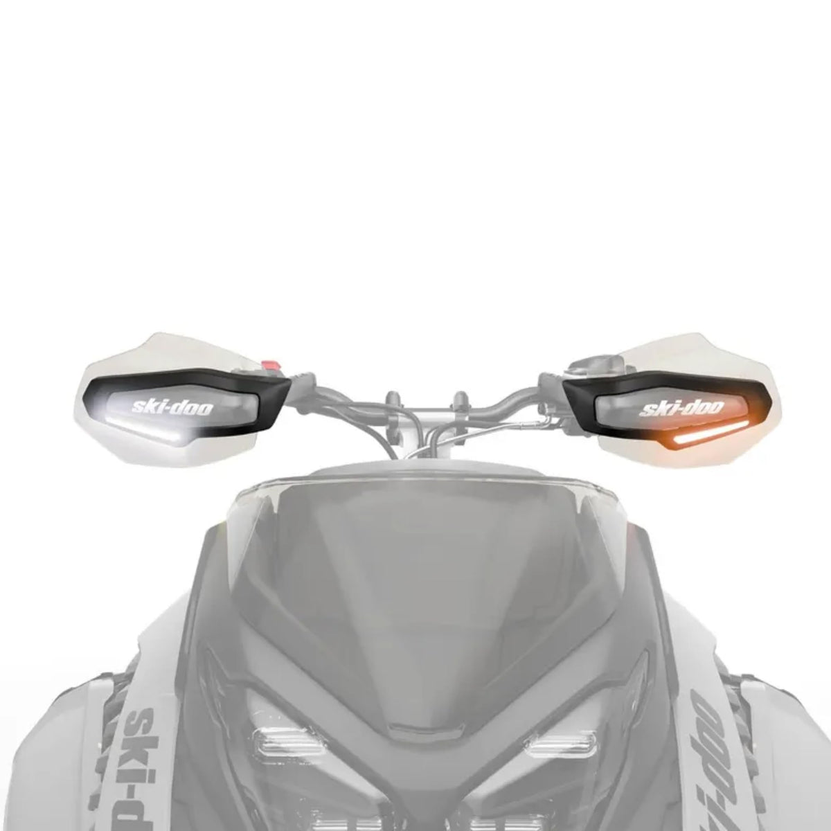 White, amber, and green LED lights to communicate solo or group riding status.
