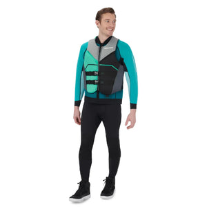 Sea-Doo Freedom Adult Unisex PFD/Life Jacket (Ecoprene) – Teal, X-Large