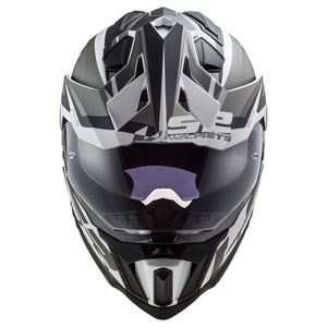 LS2 Helmets Explorer XT Adventure Helmet – Alter Black White